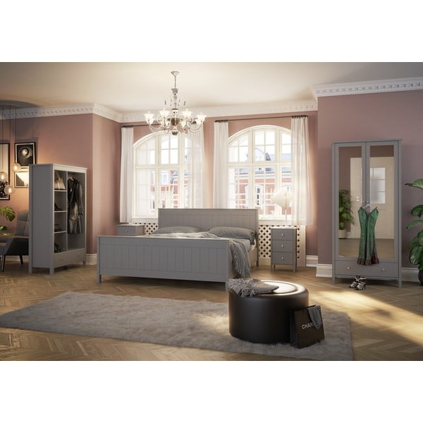 Biela dvojlôžková posteľ 180x200 cm Tromsö - Tvilum-image-1