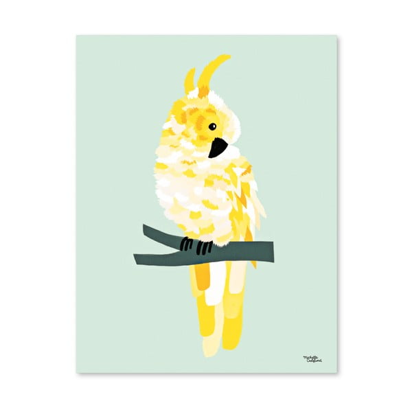 Plagát Michelle Carlslund Yellow Cockatoo, 30 x 40 cm