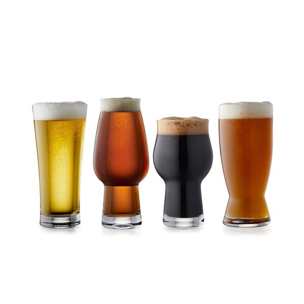 Súprava 4 pohárov na pivo Lyngby Glas-image-2
