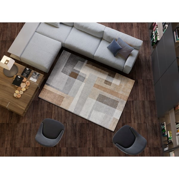 Sivo-béžový koberec 140x200 cm Aydin - Universal-image-1