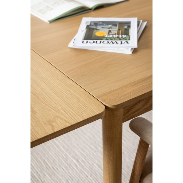 Rozkladací jedálenský stôl v dekore duba v prírodnej farbe 100x200 cm Atlantic – Actona-image-1