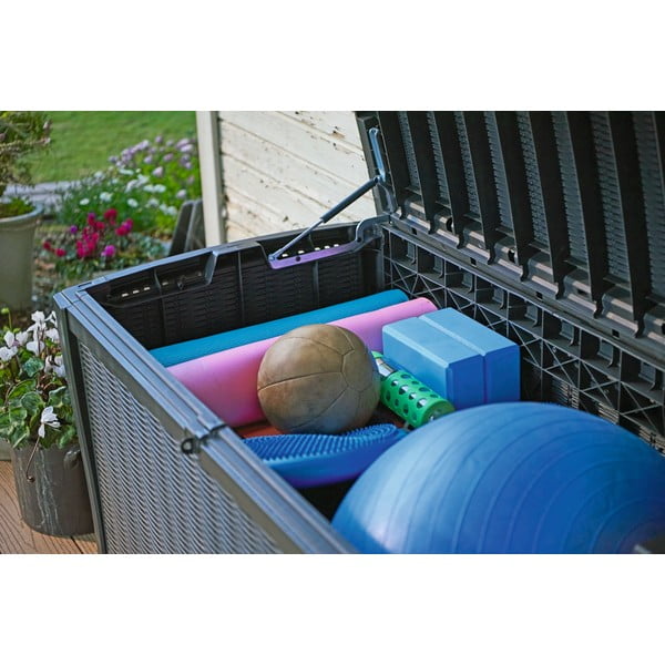 Sivý záhradný úložný box Borneo – Keter-image-1