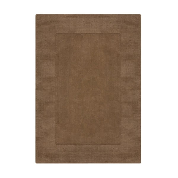 Hnedý vlnený koberec 200x290 cm – Flair Rugs