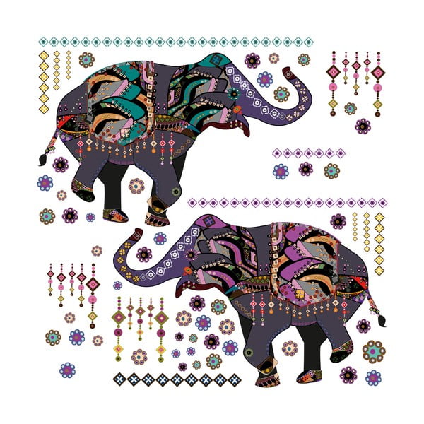 Samolepka Dancing Elephants-image-1