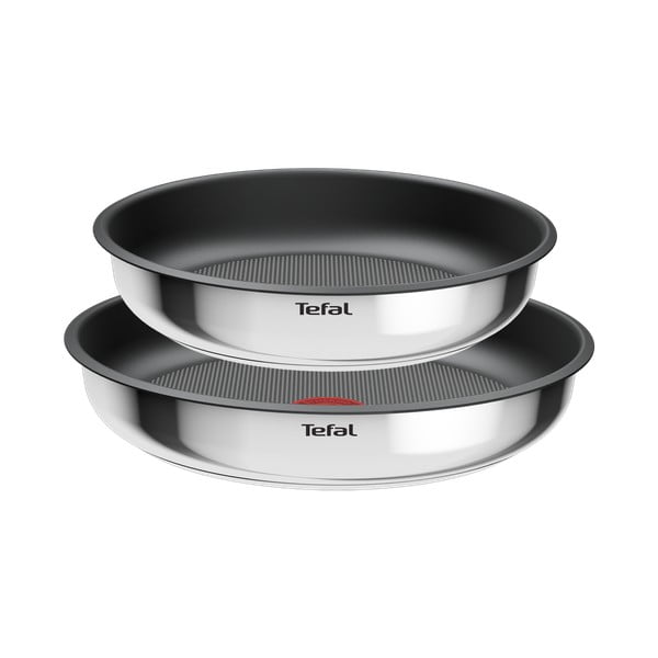 Nerezové panvice v súprave 2 ks s nepriľnavým povrchom/s odnímateľnou rukoväťou ø 26 cm INGENIO Cook Eat L8813S75 – Tefal-image-2