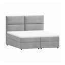 Svetlosivá boxspring posteľ s úložným priestorom 160x200 cm Rico – Ropez