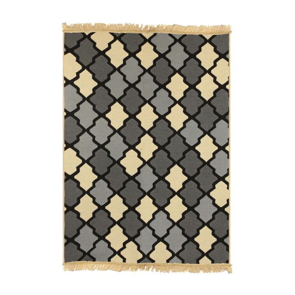 Modrý koberec Floorist Duvar Grey Beige, 120 x 180 cm