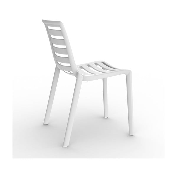 Sada 2 záhradných stoličiek v bielej farbe Resol Slatka
