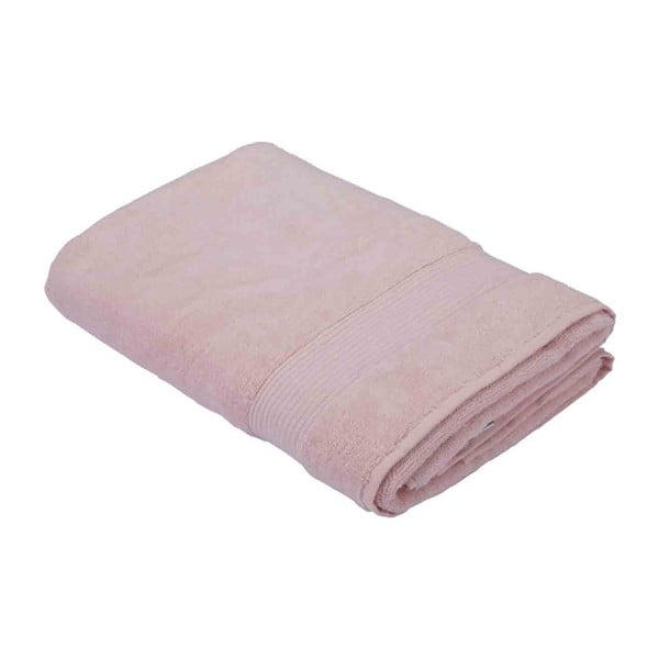 Ružový bavlnený uterák Bella Maison Base, 100 × 150 cm