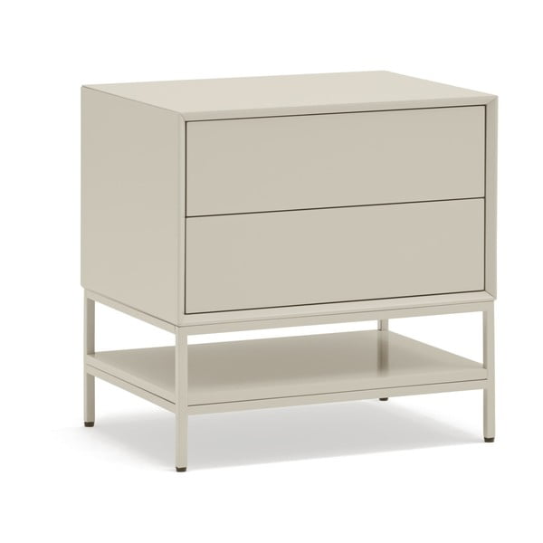 Krémový nočný stolík Platt – Teulat