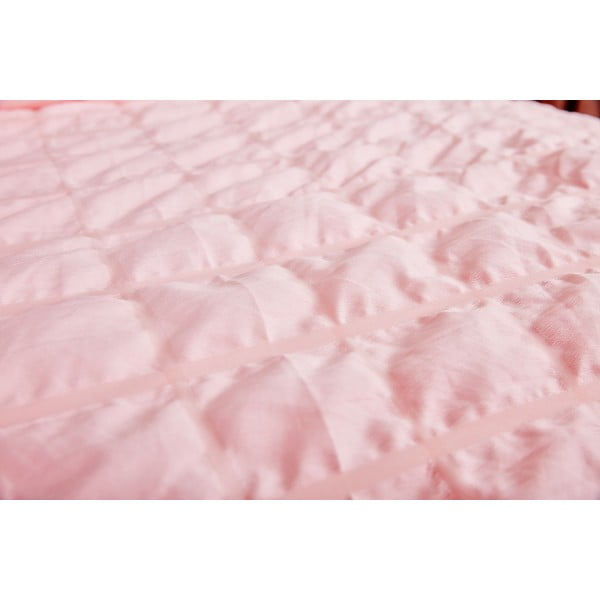 Ružové krepové obliečky na jednolôžko 140x200 cm Naomi – My House-image-1