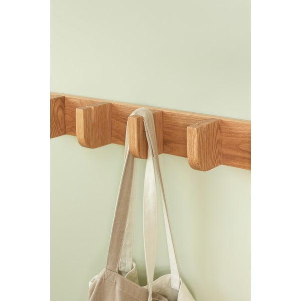 Nástenný vešiak z dubového dreva v prírodnej farbe Nomad – Hübsch-image-1