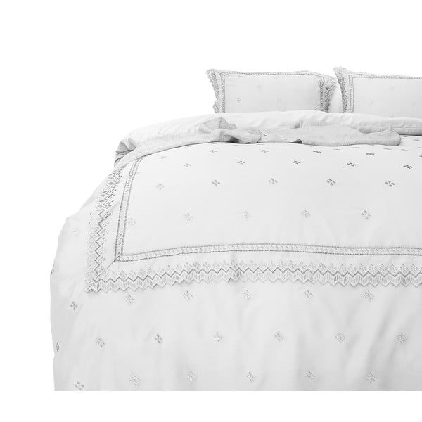 Biele obliečky z mikroperkálu Sleeptime Rio, 140 × 220 cm