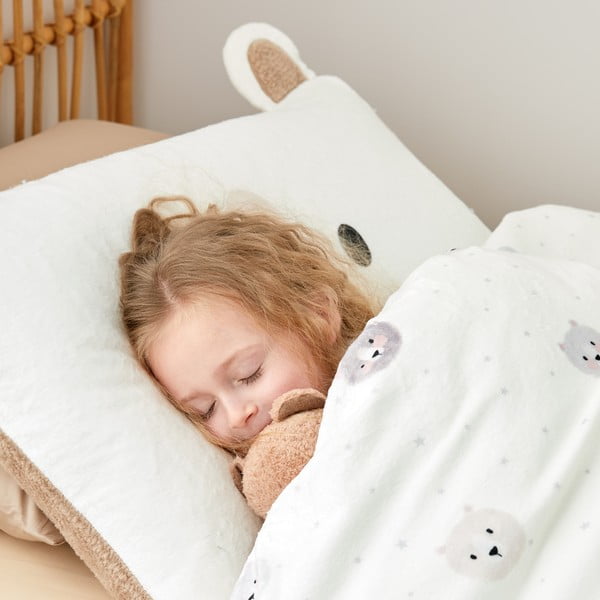 Hnedé/krémové detské obliečky na jednolôžko z mikroplyšu 135x200 cm Cosy Bear – Catherine Lansfield-image-4