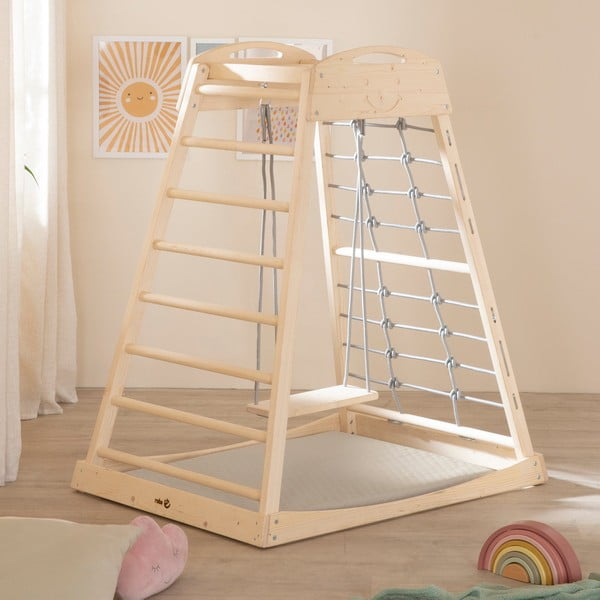 Béžová detská hracia podložka 78x100 cm Greyish gesteppt – Roba-image-3