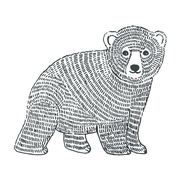 Detská samolepka 47x40 cm Bear – Lilipinso