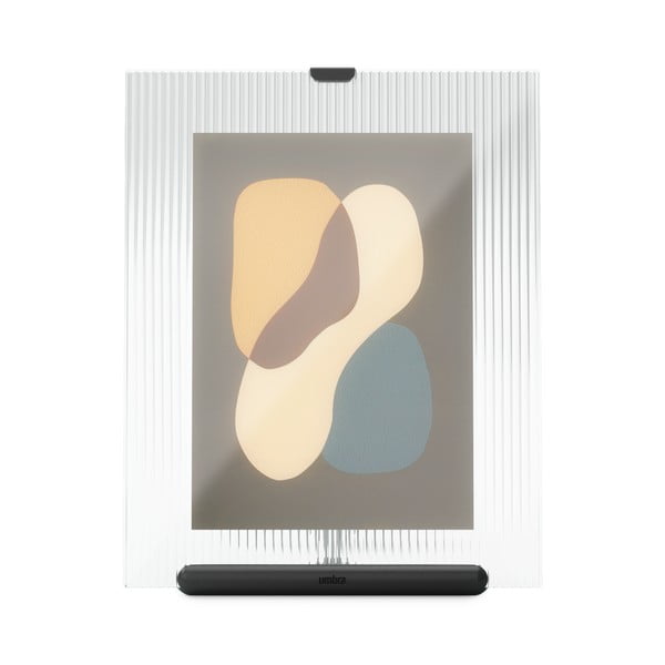 Čierny sklenený stojací rámček 19x23 cm Flute – Umbra