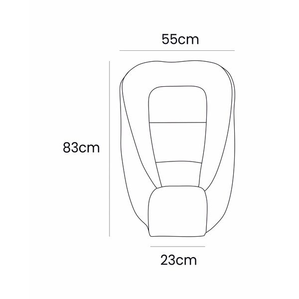 Sivé hniezdočko pre bábätko 55x83 cm – Meowbaby-image-4