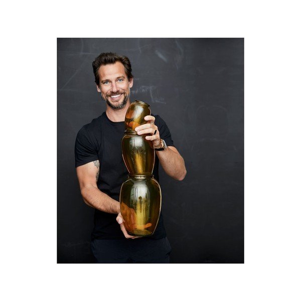 Žltá sklenená váza Bitz Kusintha, ø 17,5 cm-image-3