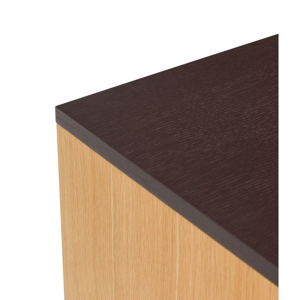 Hnedá komoda v dekore duba 140x65x35 cm Dual – Hübsch-image-3