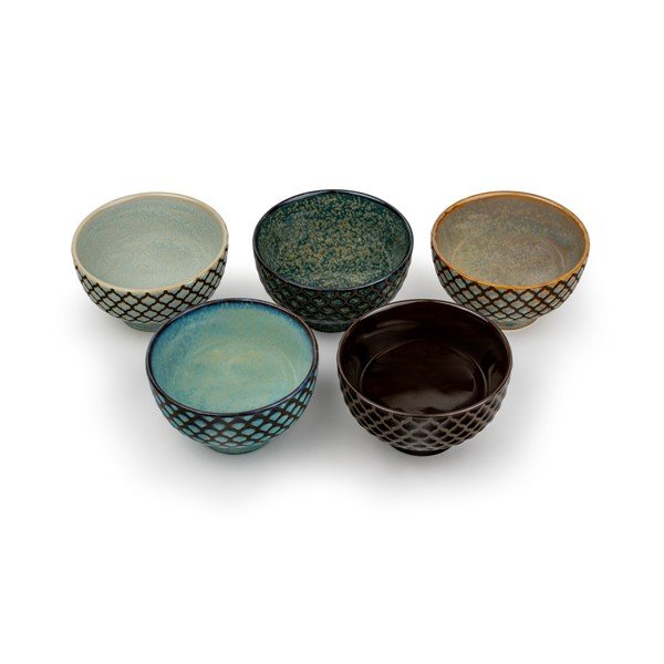 Porcelánové šálky v súprave 5 ks 200 ml Sara – Bredemeijer