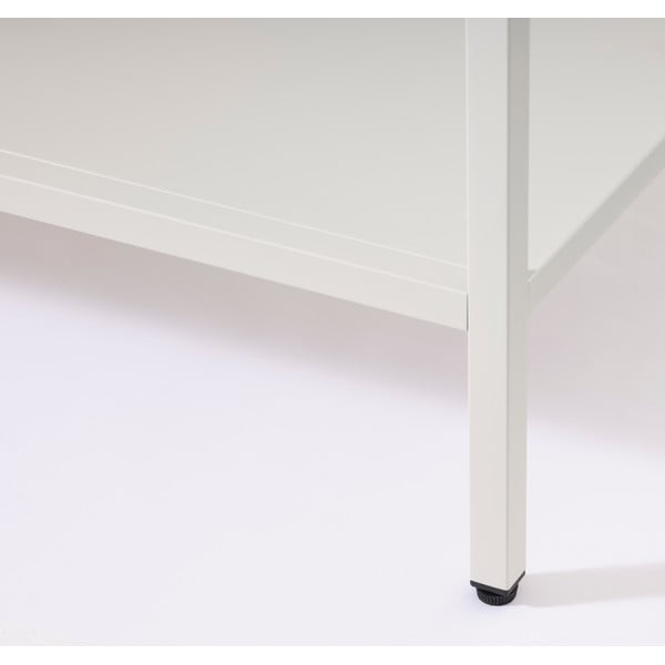 Biela kovová vitrína 90x160 cm Carmel – Unique Furniture-image-4