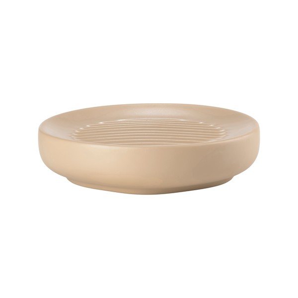 Béžová porcelánová nádobka na mydlo Ume – Zone
