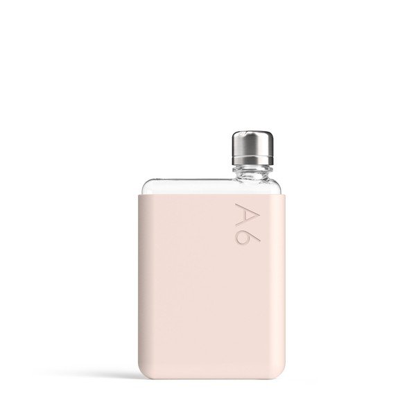 Ružové silikonové puzdro na ploskú fľašu Memobottle A6 Sleeve-image-2