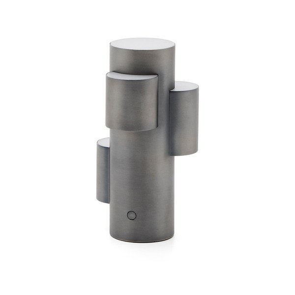 Čierna kovová LED stmievateľná stolová lampa (výška 26,5 cm) Adrina – Kave Home