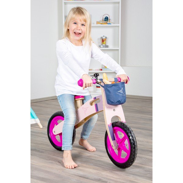 Ružový detský balančný bicykel Legler Hummingbird-image-1