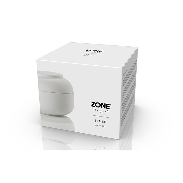 Biely kameninový kúpeľňový organizér na vatové tampóny Sensu – Zone-image-1