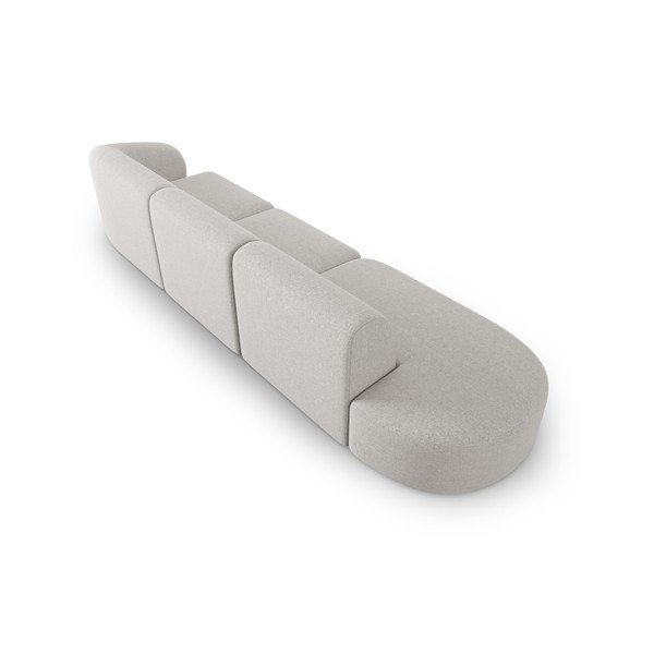Svetlosivá ženilková pohovka pravý roh 311 cm Paolo – Milo Casa-image-3