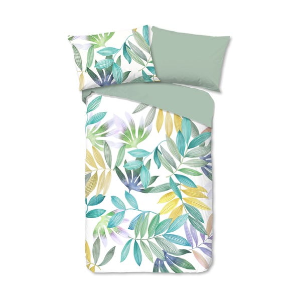 Zelené bavlnené obliečky na jednolôžko 140x200 cm Marcus – Good Morning