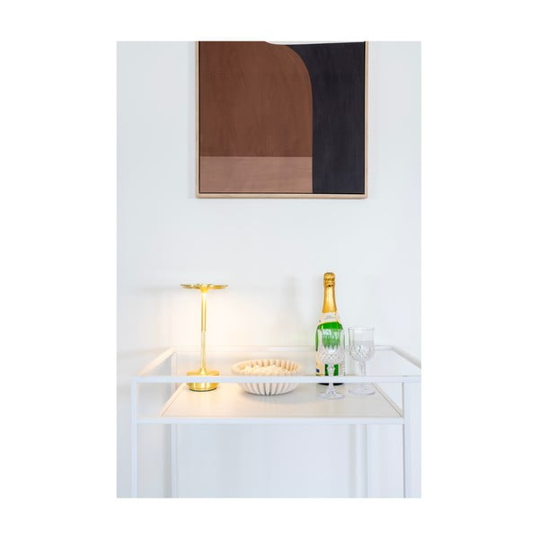 Kovový servírovací stolík na kolieskach 40x68 cm Vita – House Nordic-image-1