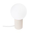 Krémová stolová lampa so skleneným tienidlom (výška  19 cm) Orbital – Sollux
