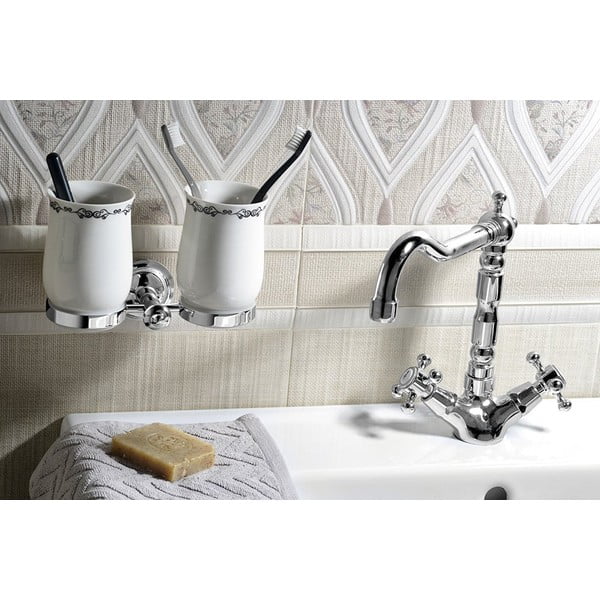 Stojančeková umývadlová batéria v lesklej striebornej farbe Antea – Sapho-image-2