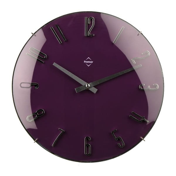 Nástenné hodiny Purple, 41 cm