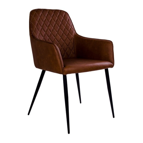 Hnedá stolička s opierkami House Nordic Harbo