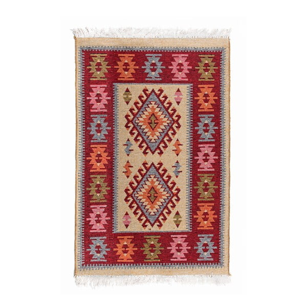 Obojstranný koberec ZFK Antique Ruby, 90 × 60 cm