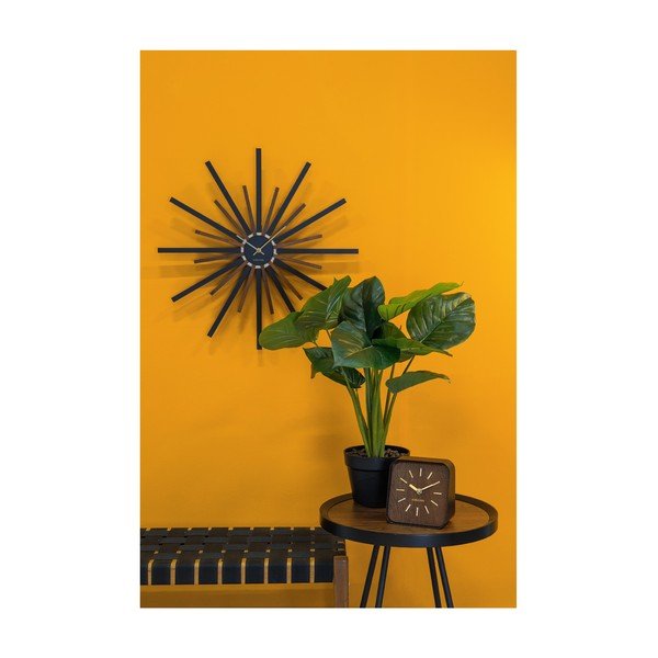 Čierno-hnedé nástenné hodiny Karlsson Diva, ø 60 cm-image-2