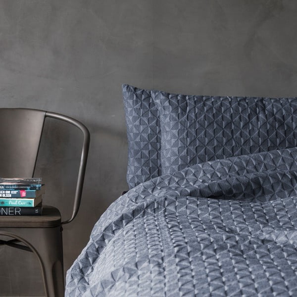 Tmavomodrá prikrývka na jednolôžko 140x250 cm Butterfly – Mette Ditmer Denmark-image-1