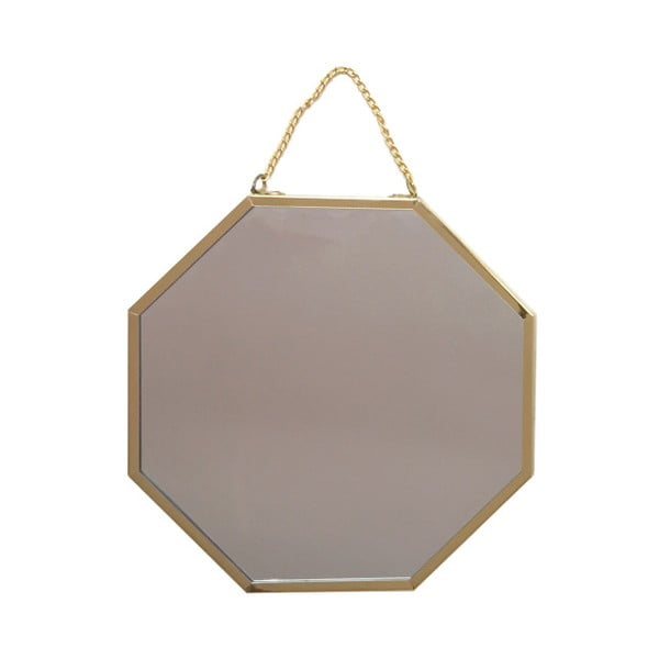 Závesné zrkadlo Maiko Hexagon, ⌀ 19 cm
