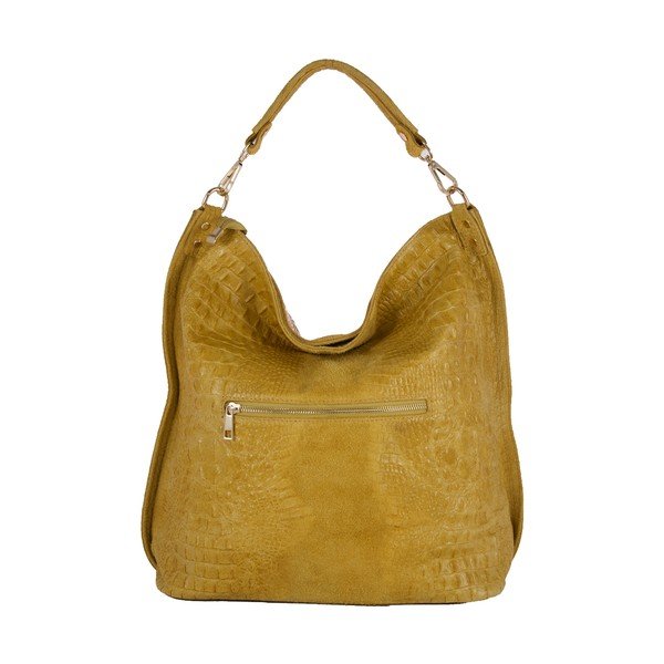 Žltá kabelka z pravej kože Andrea Cardone Edvige-image-1