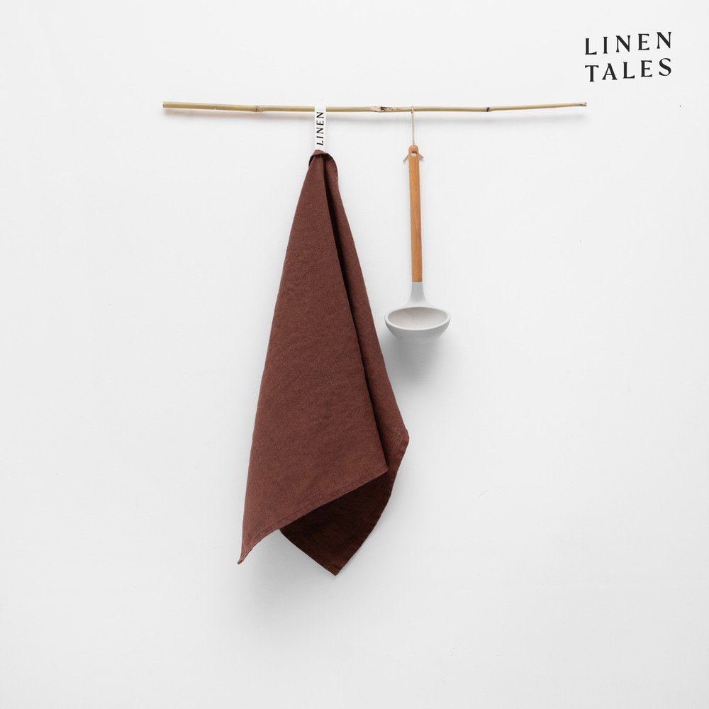 E-shop Ľanová utierka 45x65 cm Chocolate – Linen Tales