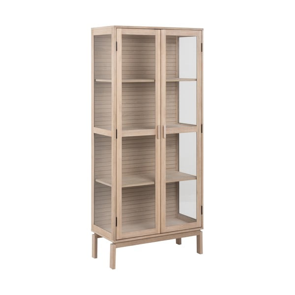 Vitrína v dekore duba v prírodnej farbe 80x180 cm Linley – Actona-image-2