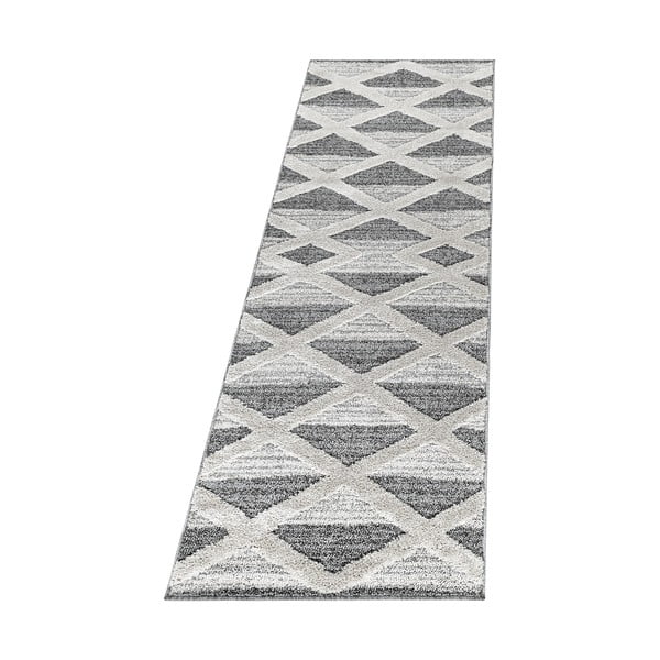 Sivý behúň 80x250 cm Pisa – Ayyildiz Carpets