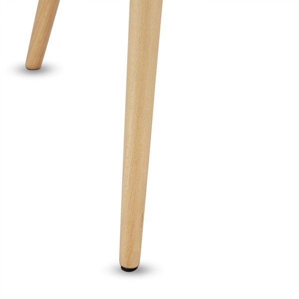 Sivý odkladací stolík s nohami z bukového dreva Furnhouse Opus, Ø 50 cm-image-3