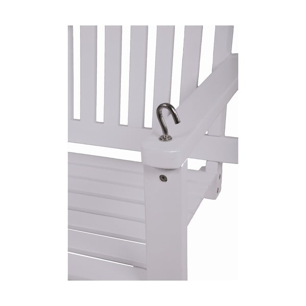 Biela drevená záhradná hojdačka Augusta - Garden Pleasure-image-2