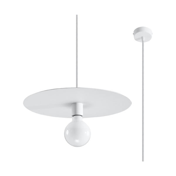 Biele závesné svietidlo ø 40 cm Livago – Nice Lamps