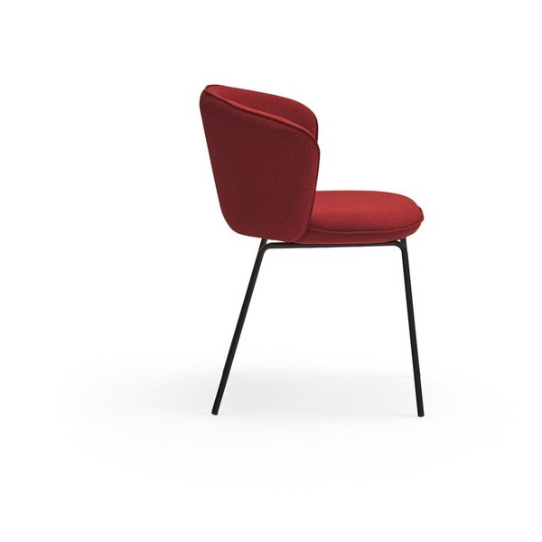 Červené čalúnené jedálenské kreslá v súprave 2 ks Add – Teulat-image-4